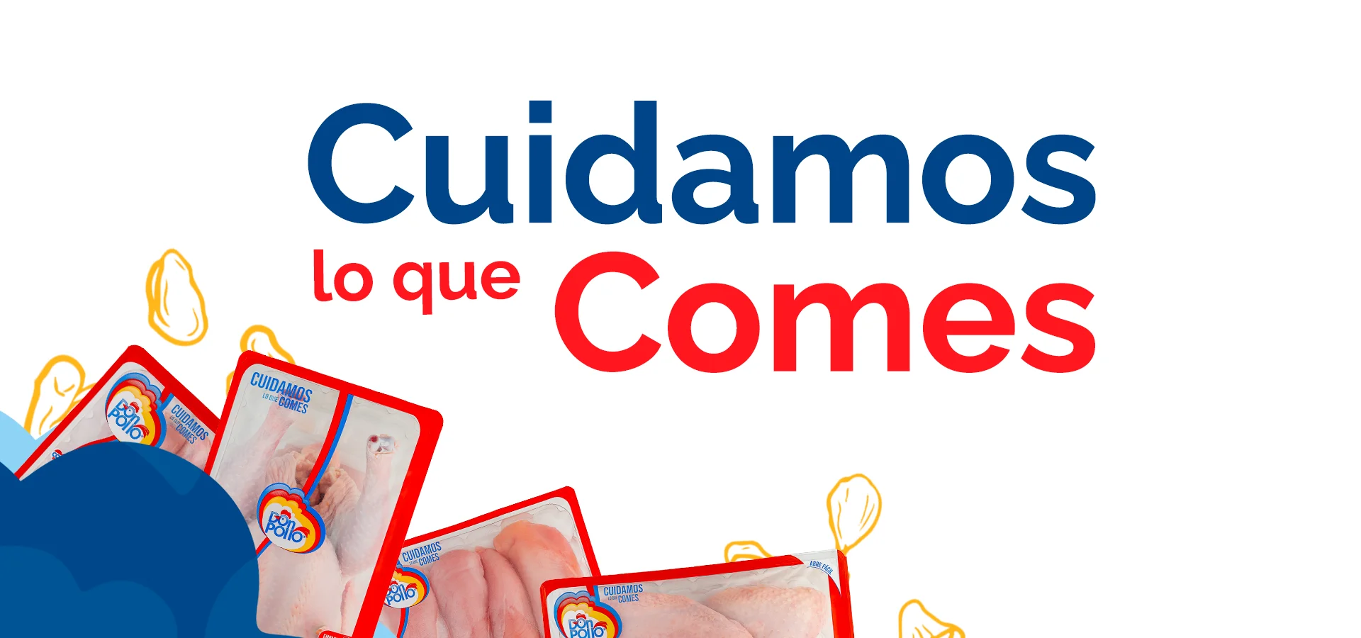 Pollo fresco empacado